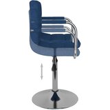  Barski stolac od tkanine plavi | shoptok.hr