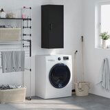 Maison Chic Stenska omarica - Zidna omarica črna 34,5x34x90 cm iu121, (22063446) | Shoptok.si