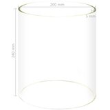  Stakleni cilindar za grijač hot dogova 200 x 240 mm | shoptok.hr