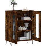 Komoda boja dimljenog hrasta 69,5x34x90 cm konstruirano drvo | shoptok.hr