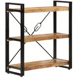  Regal za knjige s 3 razine 77x30x80 cm od drva manga i željeza | shoptok.hr