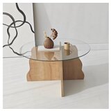 Hanah home sto za dnevnu sobu butterfly sapphire oak transparent | Eponuda.com