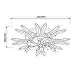 Brilagi LED prigušiva plafonski ventilator LED/70W/230V prečnik 76 cm bela + daljinski upravljač | Eponuda.com