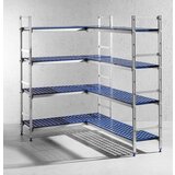  Aluminijasto Stojalo za Shranjevanje, 1280x405x1685mm | Shoptok.si