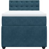 Box spring krevet s madracem plavi 80 x 200 cm baršunasti | shoptok.hr