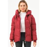 Dewberry Z6771 WOMEN'S COAT-BURGUNDY Cijene