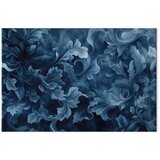  Slika - Abstract Ornaments Dark Blue Victorian Leaves 60x40 Akustična | shoptok.hr