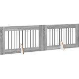  Vrata za pse z stojali 2 pcs Siva Sonoma 100 x 60 cm, (5000232682) | Shoptok.si