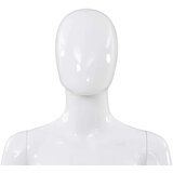  Ženska lutka za izlog sa staklenim postoljem bijela sjajna 175 cm | shoptok.hr