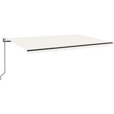  Automatska tenda sa senzorom za vjetar LED 500x350 cm krem | Eponuda.com