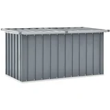 vidaXL Vrtna kutija za pohranu siva 129 x 67 x 65 cm
