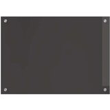 vidaXL Backsplash za kuhinju Tamnosiva Kaljeno staklo 70 x 50 x 0.6 cm | shoptok.hr