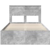  Okvir za krevet Beton 120 x 190 cm Čvrsto borovo drvo | shoptok.hr
