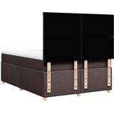  Krevet s oprugama i madracem tamnosmeđi 160x200 cm tkanina | shoptok.hr