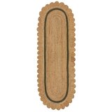 Flair Rugs Temno zelen/naraven ročno tkan tekač iz jute 80x230 cm Grace Green – | Shoptok.si