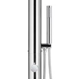  Vrtni tuš s sivim podstavkom 225 cm nerjaveče jeklo, (21416163) | Shoptok.si