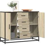 vidaXL Komoda sonoma hrast 92x35x76 cm izrađeno drvo Cijene