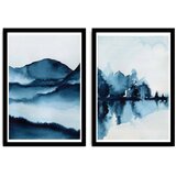 Wallity 2Psctcız-013 Multicolor Decorative Framed MDF Painting (2 Pieces) Cene