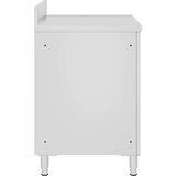 vidaXL Komercijalni radni stol s ormarićem 60 x 60 x 96 cm od čelika | shoptok.hr