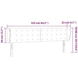  Uzglavlje s ušima tamnoplavo 163x23x78/88 cm baršunasto | shoptok.hr