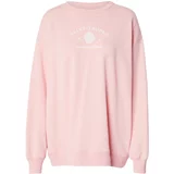 Hollister Sweater majica roza / bijela