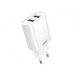 Remax Strujni punjač 2xUSB RP-U35, beli