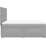  Krevet s oprugama i madracem svjetlosivi 140x190 cm od tkanine | shoptok.hr