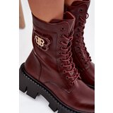 Boto Insulated workery women's with ornament Bordeaux Melisse | shoptok.hr