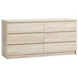  Komoda Limfjorden 3+3 fioke hrast ( 3618929 ) | ePonuda.com