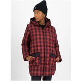 Blutsgeschwister Black-red Plaid Quilted Jacket - Women Cene