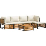  6-dijelna set vrtnih sofa s jastucima masivno bagremovo drvo | Eponuda.com