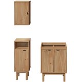 3-dijelni set kupaonskog namještaja OTTA od masivne borovine | shoptok.hr