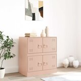  Komoda ružičasti 67 x 39 x 73 cm čelična | Eponuda.com