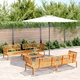 vidaXL 5-dijelni set vrtnih sofa od paleta od masivnog drva bagrema | shoptok.hr