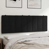  Jastuk za uzglavlje Hanko crni 120 cm baršunasti | shoptok.hr