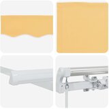  Skrovita tenda Pijesak 4 x 2 m tkanina | shoptok.hr