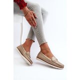 EVENTO Women's Loafers Made of Eco Leather in Gold Nestalia | Shoptok.si