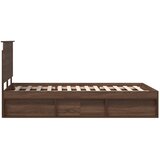  Krevetna konstrukcija s uzglavljem Smeđi hrast 120 x 190 cm | shoptok.hr