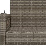  Klupa za ljuljanje siva 119 x 56 x 48 cm od poliratana | shoptok.hr