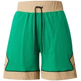 Jordan Sportske hlače tamno bež / tamno zelena