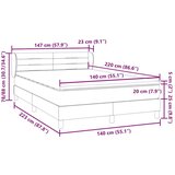 Box Spring krevet s madracem ružičasti 140x220 cm baršun | shoptok.hr