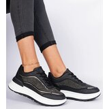 Gemre Black women's sneakers with rhinestones Fucco | shoptok.hr