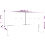  Uzglavlje Tamnozelena 144 cm Baršun | shoptok.hr