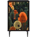  Noćni ormar ZAANDAM Crni hrast 36 x 33 x 61 cm | shoptok.hr