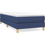  Okvir za krevet s oprugom plava 80x200cm od tkanine | Eponuda.com