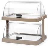 Hendi Dupla rashladna roll-top vitrina Duo, UNIQ, dizajnirao Robert Bronwasser, Bež, 480x355x(H)480mm Cene