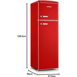 Severin Samostoječi retro hladilnik Severin, rdeč, 246 L, RKG 8983 | Shoptok.si