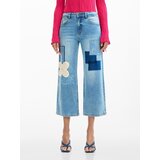 Desigual Kavbojke modra / svetlo modra / bela | Shoptok.si