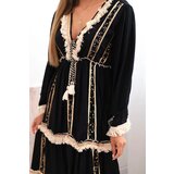 Kesi Włoski Women's boho dress with lace black | shoptok.hr