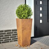 vidaXL Vrtno korito 35x35x75 cm korten jeklo | Shoptok.si